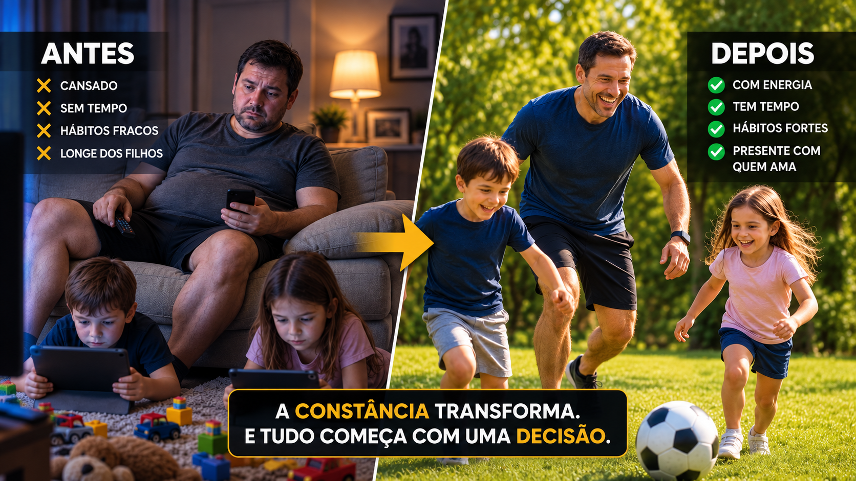 Antes e depois: transformação com o Desafio 4x10